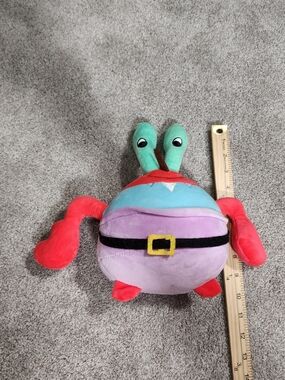 SpongeBob Squarepants Mr. Krabs Plush in Purple, Red & Teal